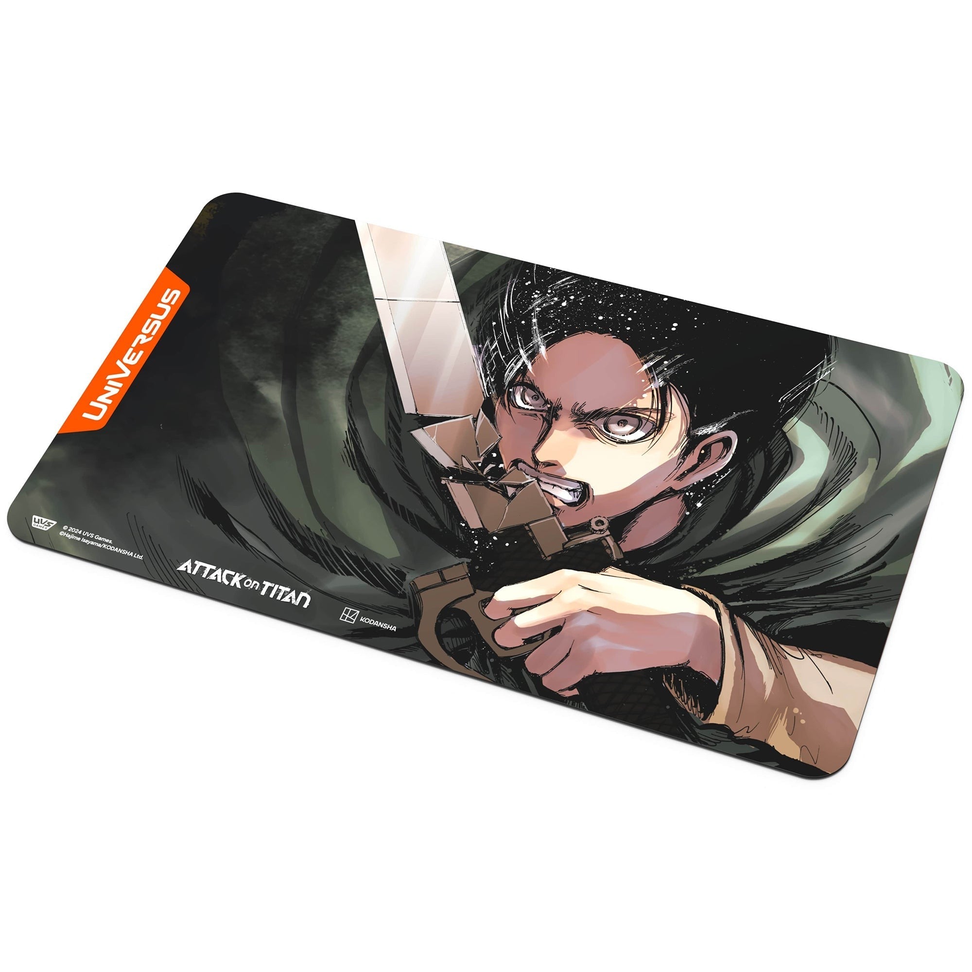 UniVersus Attack on Titan Eren Yeager Playmat - Tabletop Card Game Mat, Licensed by UVS Games