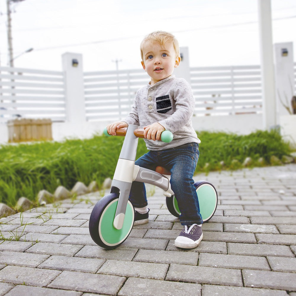 Hape - First Ride Balance Bike - Light Green - Lightweight 3 Wheeled Tricycle