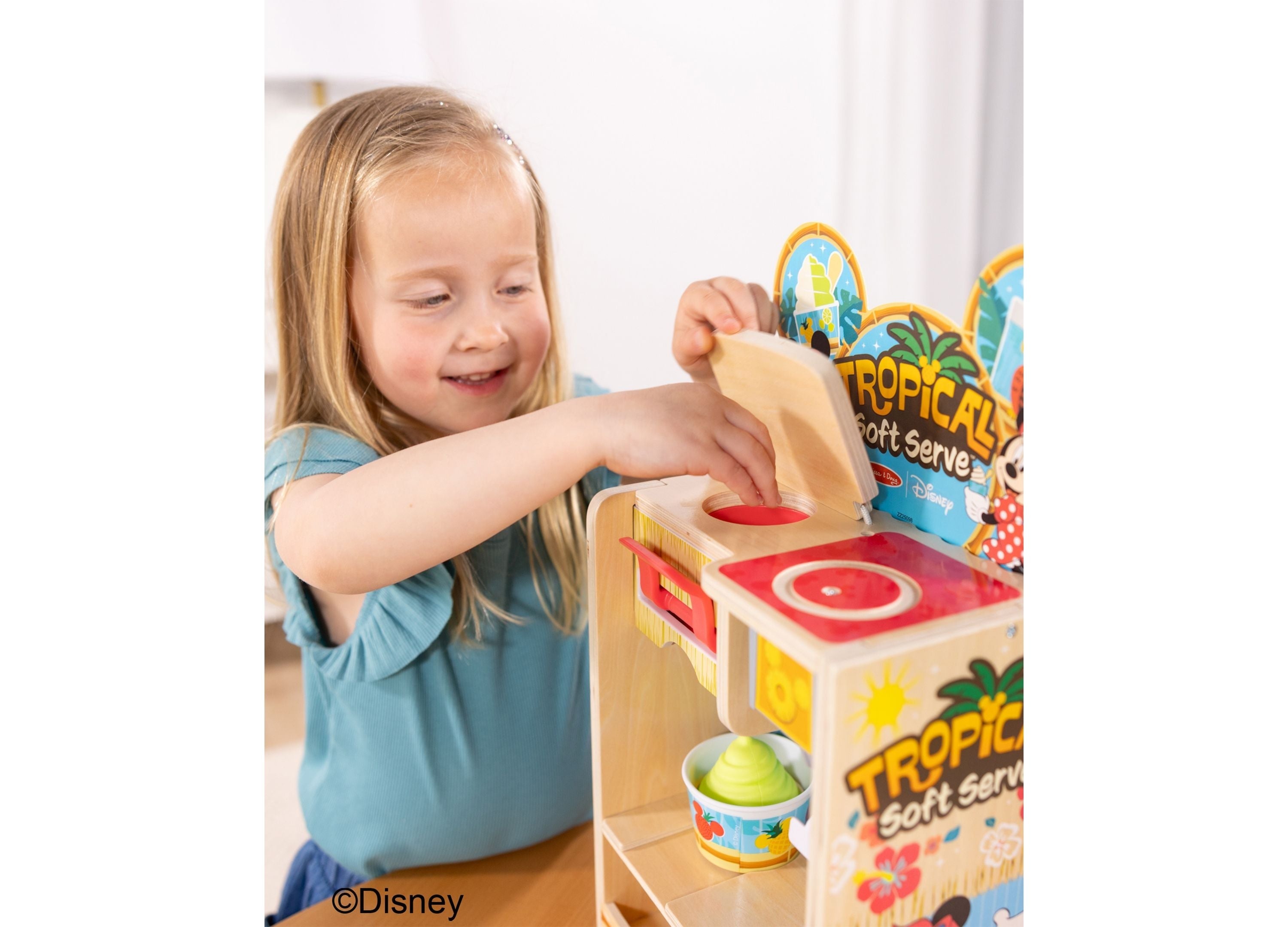 Melissa & Doug Mickey Tropical Soft Serve Playset - Wooden Toy
