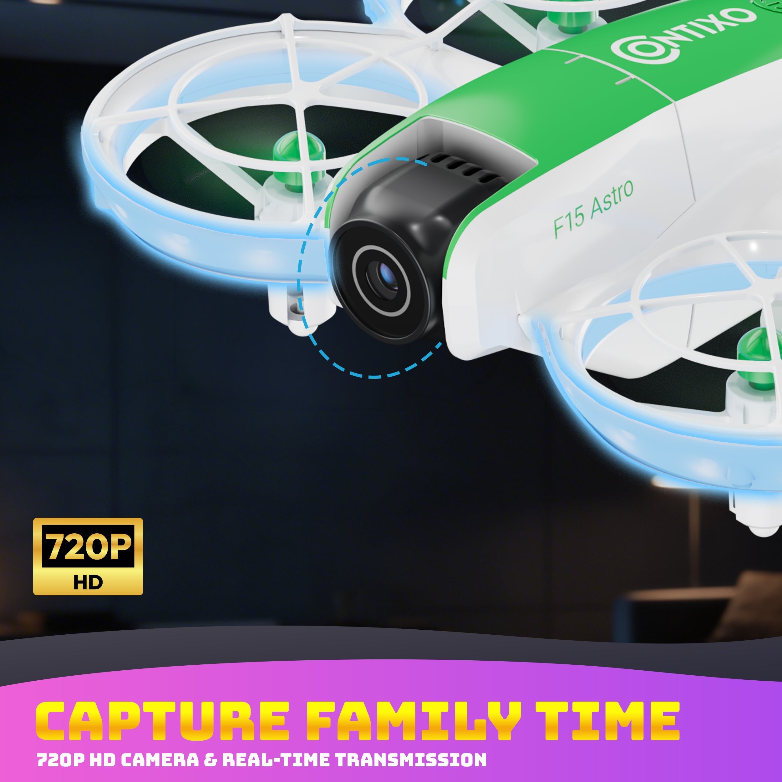 Contixo F15 Astro Mini Drone With 720P HD Camera And 2.4" Screen Remote For Kids & Adults