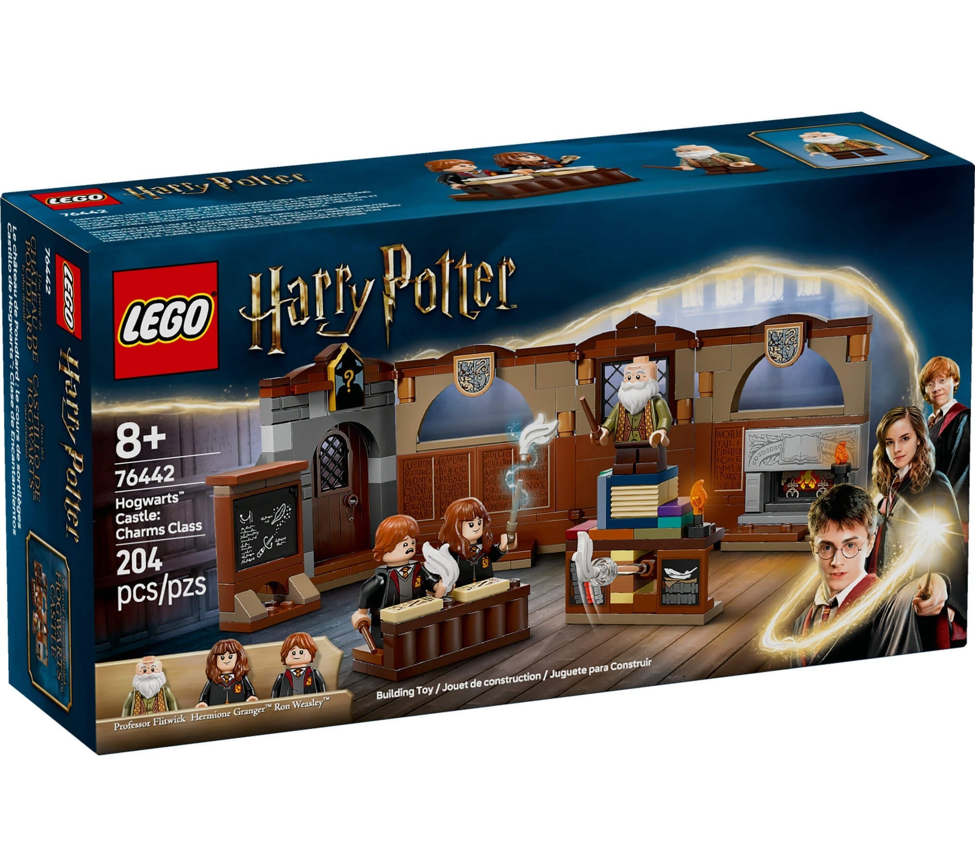 LEGO Harry Potter Hogwarts Castle Charms Class Set, Wizard Toy for Kids 76442