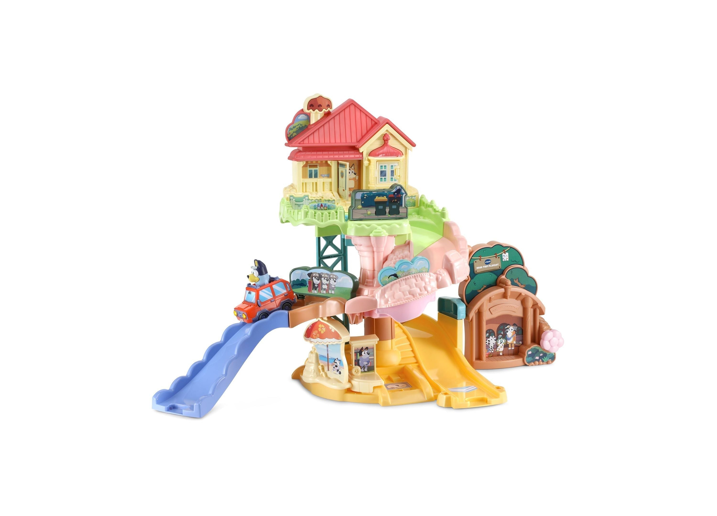VTech Bluey Road Trip Interactive Playset - DJ Bluey Edition