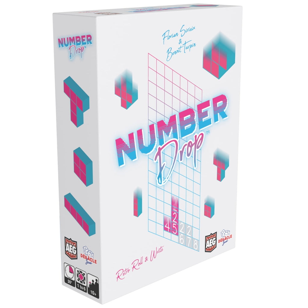 Number Drop Retro Edition Roll & Write Strategy Game
