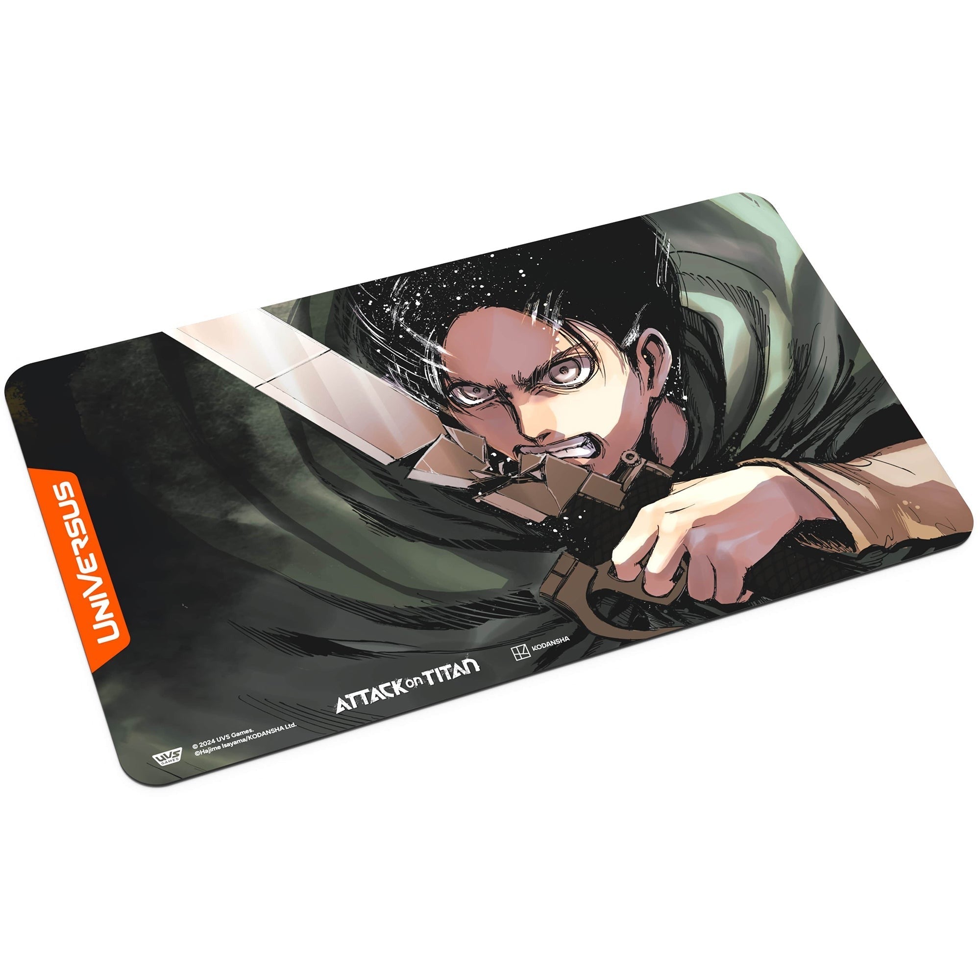 UniVersus Attack on Titan Eren Yeager Playmat - Tabletop Card Game Mat, Licensed by UVS Games