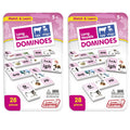 Junior Learning Long Vowel Dominoes - Multiplayer Educational Game Set