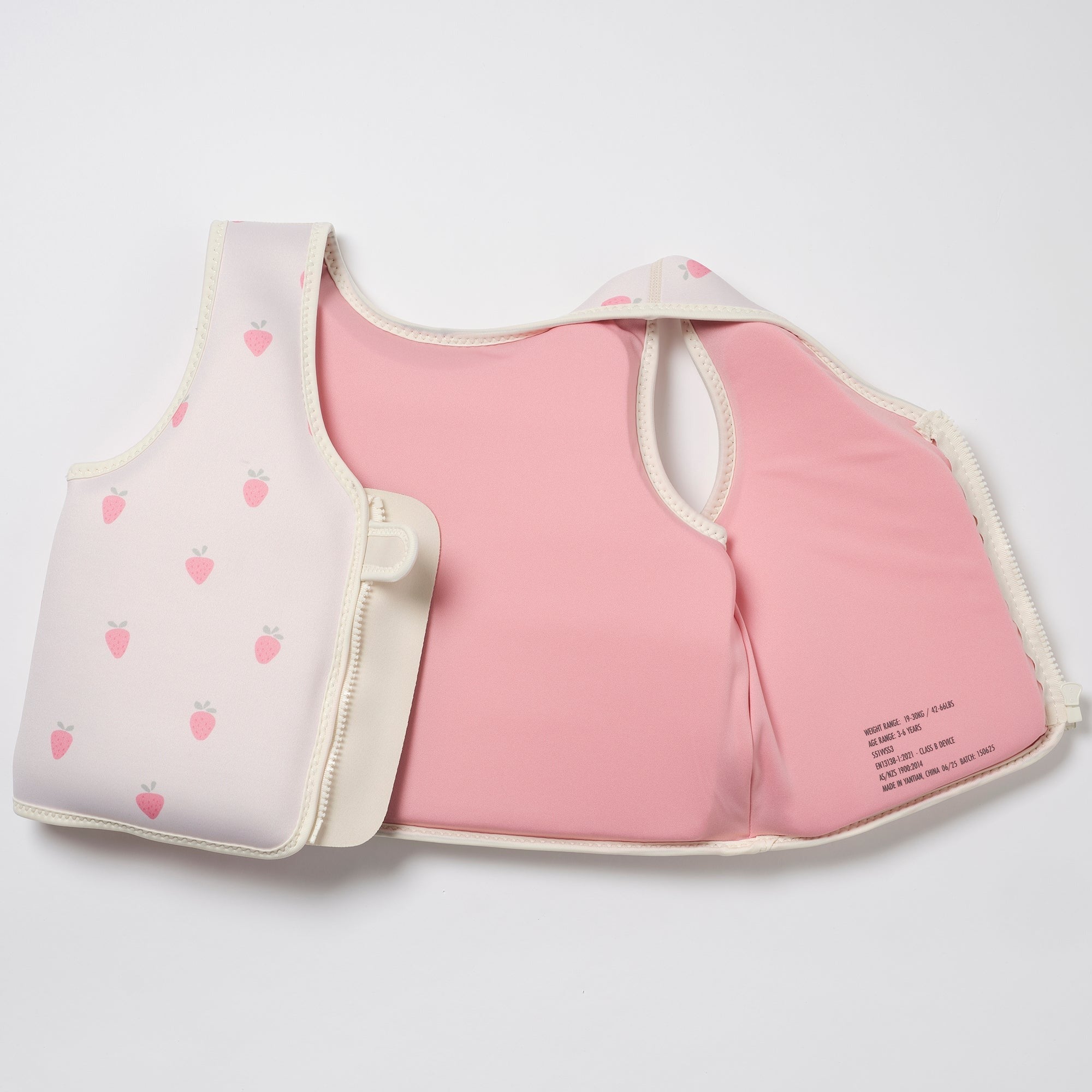 Sunnylife Strawberry Sunshine Swim Vest With Adjustable Safety Strap