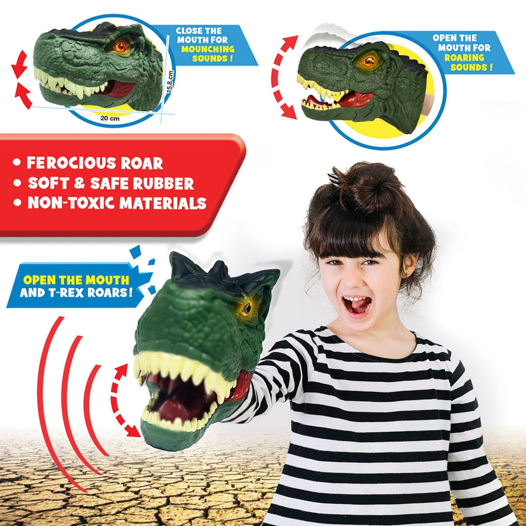 Dragon-i Mighty Megasaur Megahunter T-Rex Hand Puppet With Sound Effects