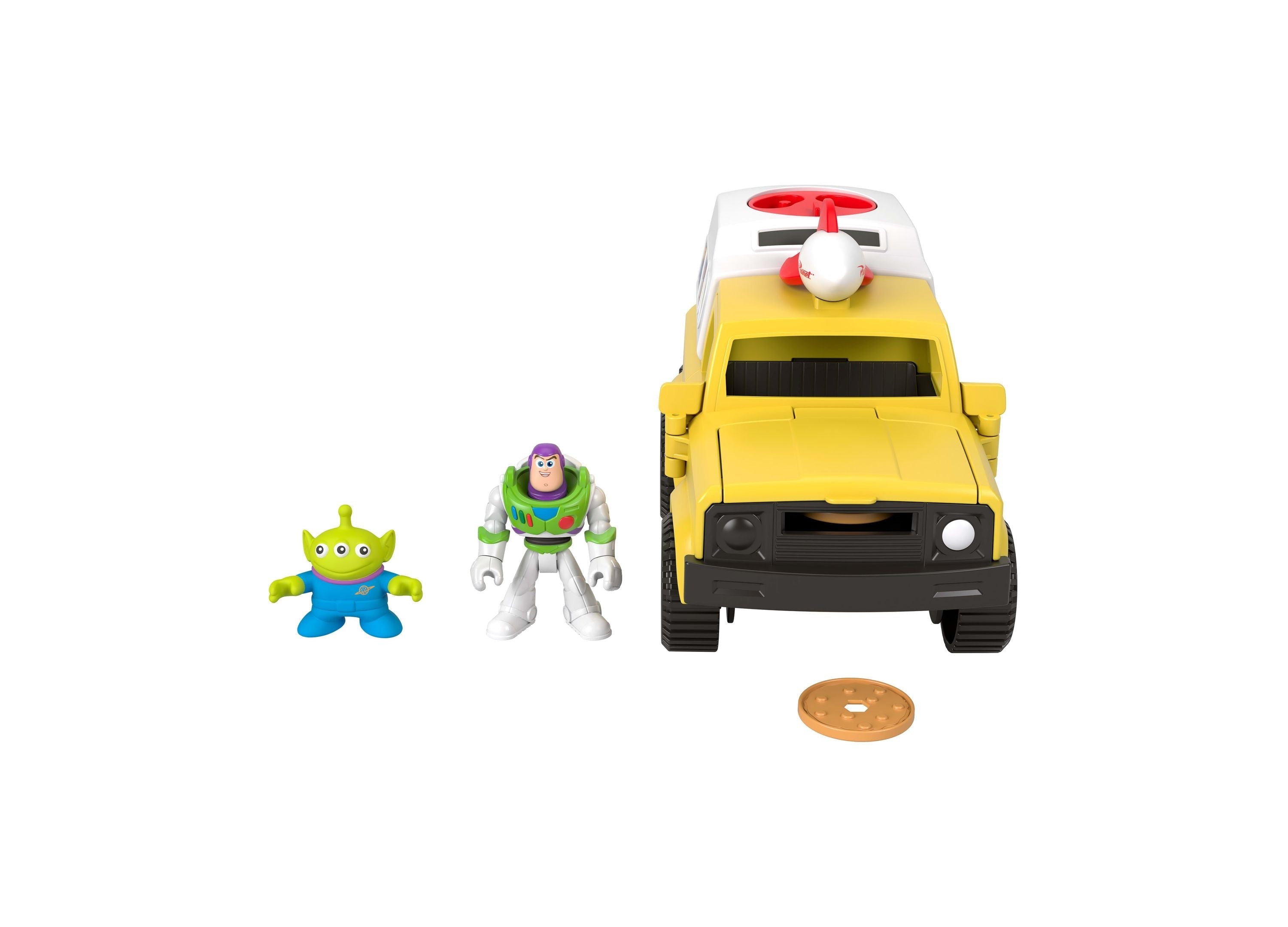 Imaginext Toy Story Pizza Planet Truck with Buzz Lightyear and Alien Figures
