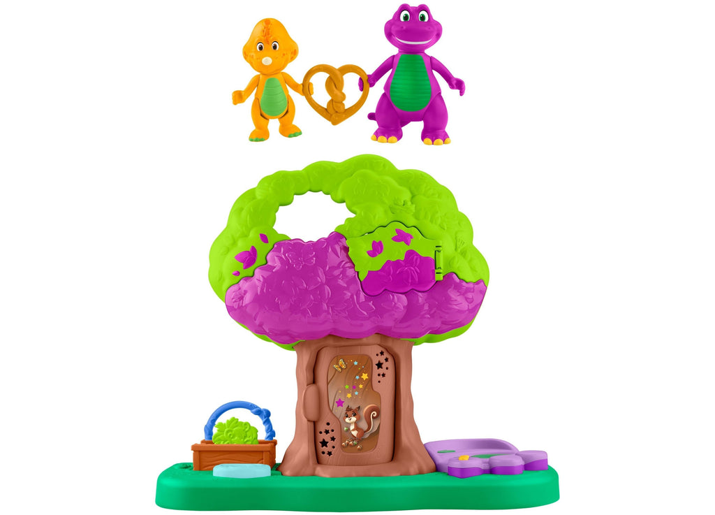 Fisher-Price Barney's World Lights & Sounds Treehouse Playset With Figures