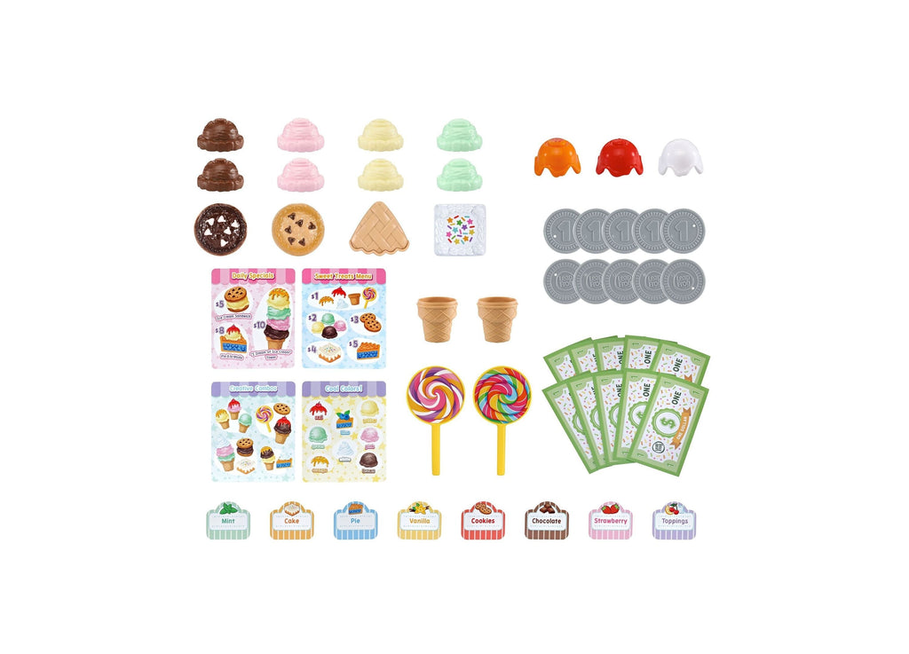 LeapFrog Scoop & Learn Ice Cream Cart 50+ Pieces Role-Play Learning Set